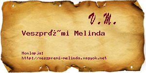 Veszprémi Melinda névjegykártya